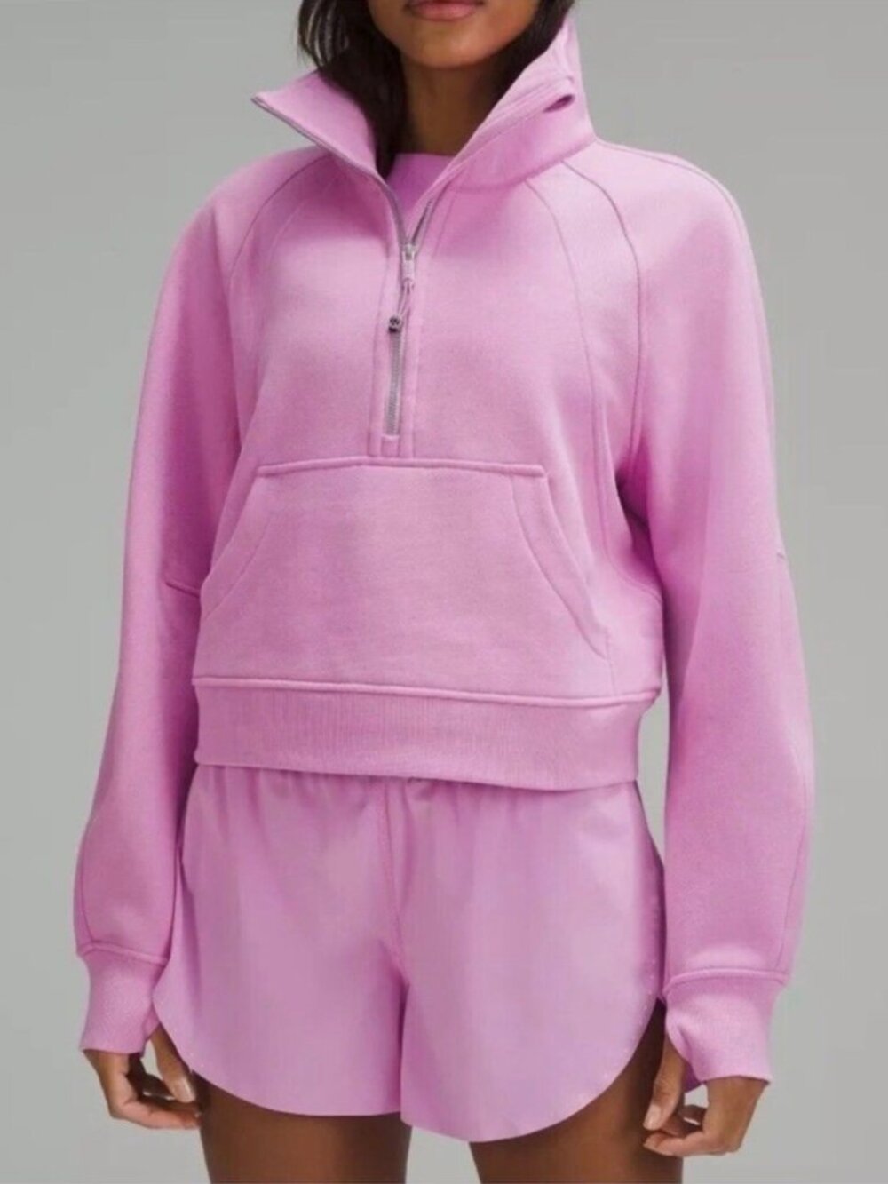 Lululemon Half Zip Pink Scuba